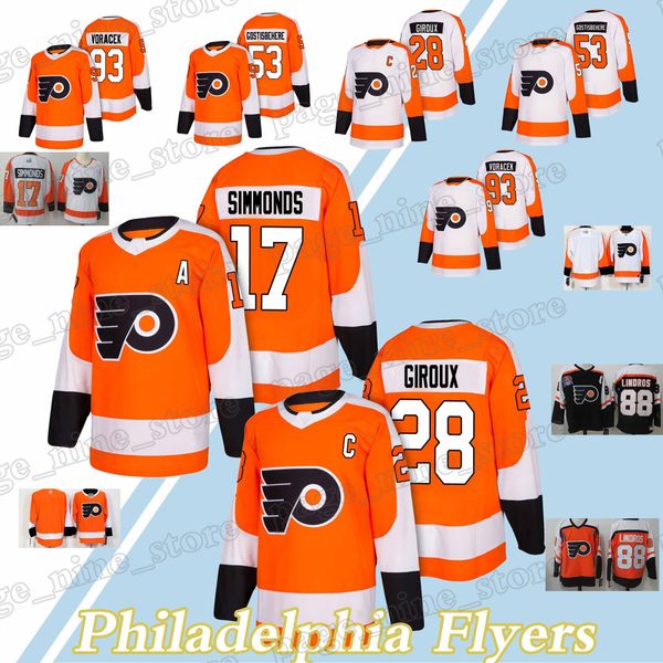 Philadelphia Flyers jerseys 17 Wayne Simmonds 28 Claude Giroux 53 Shayne Gostisbehere 93 Jakub Voracek Hockey jersey
Philadelphia Flyers jerseys 17 Wayne Simmonds 28 Claude Giroux 53 Shayne Gostisbehere 93 Jakub Voracek Hockey jersey