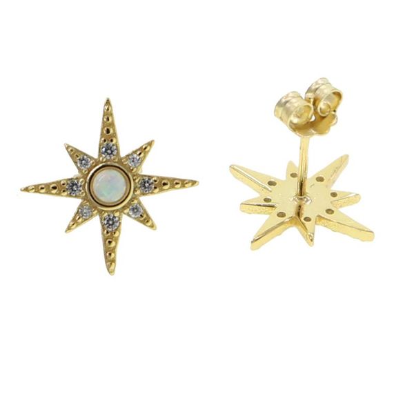 delicate 925 sterling silver women fashion classic jewelry paved tiny cz opal charm minimal sun burst north star stud earrings, Golden;silver
delicate 925 sterling silver women fashion classic jewelry paved tiny cz opal charm minimal sun burst north star stud earrings, Golden;silver