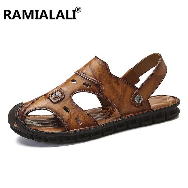 real leather men sandals new summer men shoes beach sandals for man fashion outdoor casual shoes walking flats anti-slip, Black
real leather men sandals new summer men shoes beach sandals for man fashion outdoor casual shoes walking flats anti-slip, Black