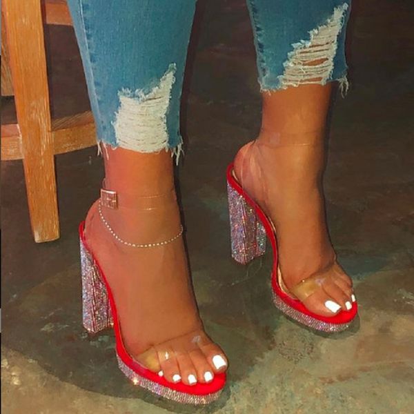 transparent women jelly sandals summer luxury crystal platform high heels ladies party shoes open toe clear strap sandals, Black
transparent women jelly sandals summer luxury crystal platform high heels ladies party shoes open toe clear strap sandals, Black
