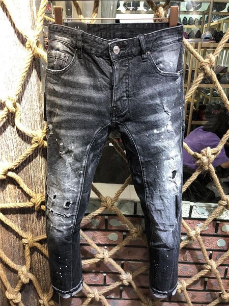 2019 new luxury brand designer men d2 denim jeans fashion holes trousers pants biker jeans rock revival jeans a201, Blue
2019 new luxury brand designer men d2 denim jeans fashion holes trousers pants biker jeans rock revival jeans a201, Blue