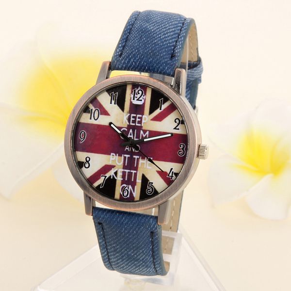 #5001casual quartz analog sports denim fabric uk flag wristwatch watches reloj hombre new arrival hipping, Slivery;brown
#5001casual quartz analog sports denim fabric uk flag wristwatch watches reloj hombre new arrival hipping, Slivery;brown