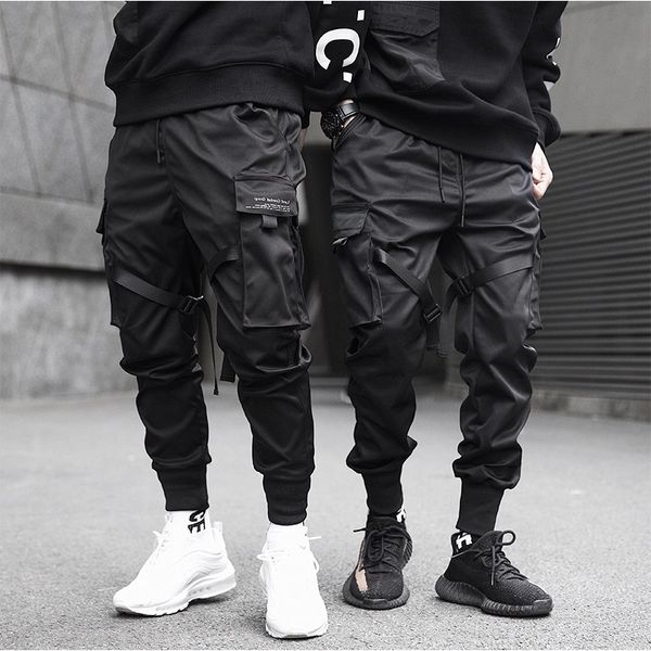 men's pants 2021 summer multi-pocket overalls, beam feet, casual pants, chinese male couple loose spring, Black
men's pants 2021 summer multi-pocket overalls, beam feet, casual pants, chinese male couple loose spring, Black