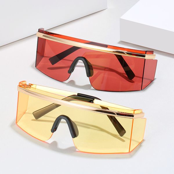 2020 new fashion windproof goggle sunglasses men women one lens eyewear brand oversized flat wrap sun glasses for male uv400, White;black
2020 new fashion windproof goggle sunglasses men women one lens eyewear brand oversized flat wrap sun glasses for male uv400, White;black