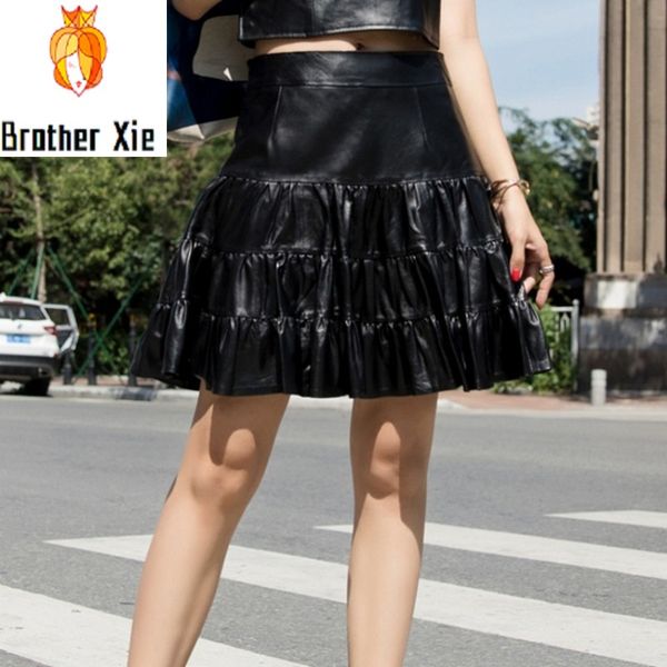 genuine leather pleated skirts women 2020 spring summer new high waist black sheepskin real leather mini a-line skirts lady
genuine leather pleated skirts women 2020 spring summer new high waist black sheepskin real leather mini a-line skirts lady