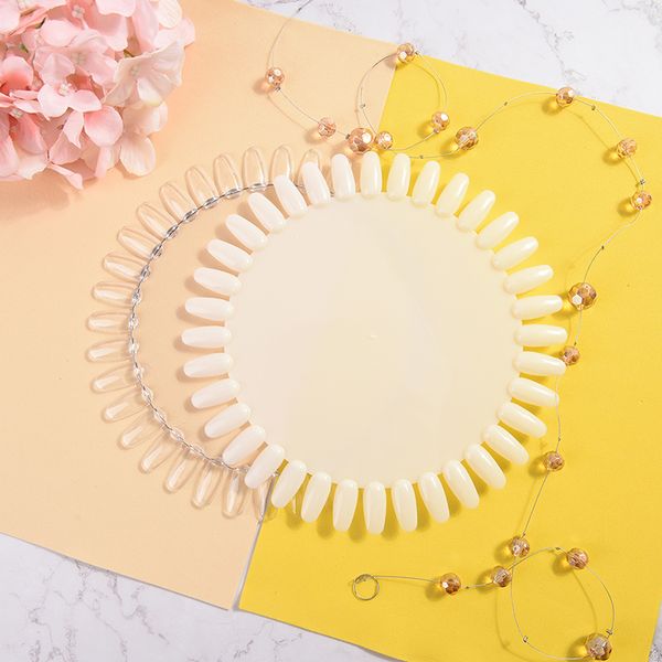1pcs large size nail palette round nail polish gel color palette chart display art tip fake stickers for nails art, Red;gold
1pcs large size nail palette round nail polish gel color palette chart display art tip fake stickers for nails art, Red;gold