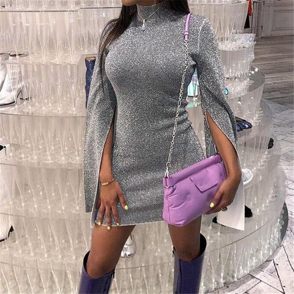 women sequin high neck dresses 2019 spring autumn slit sleeve bodycon dress elegant woman clubwear mini pencil dress new, Black;gray
women sequin high neck dresses 2019 spring autumn slit sleeve bodycon dress elegant woman clubwear mini pencil dress new, Black;gray