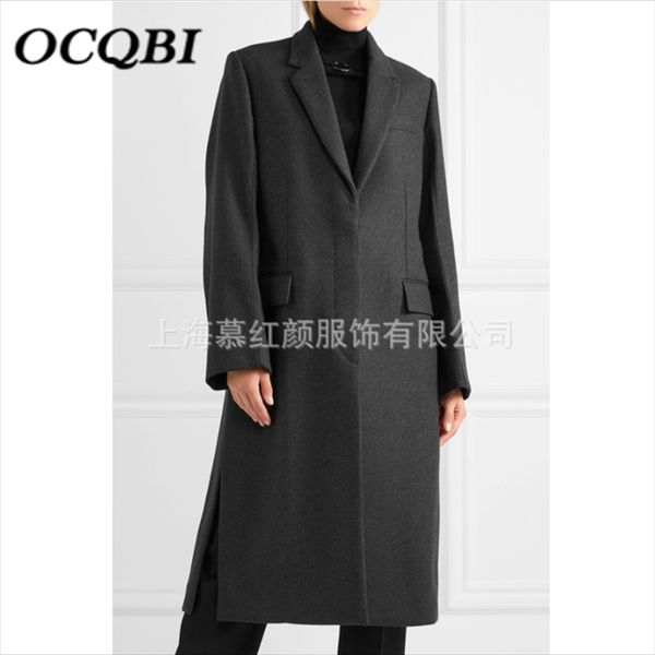 2019 winter office lady wool coat elegant fashion slim fit women clothes designer long coat, Black
2019 winter office lady wool coat elegant fashion slim fit women clothes designer long coat, Black