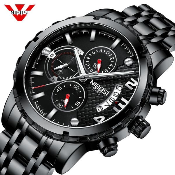 nibosi 2019 quartz watch men waterproof stainless steel timing luminous calendar mens watches brand luxury relogio masculino, Slivery;brown
nibosi 2019 quartz watch men waterproof stainless steel timing luminous calendar mens watches brand luxury relogio masculino, Slivery;brown