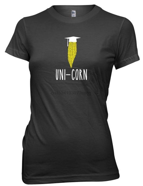 uni-corn graduate funny womens ladies t-shirt, White;black 
uni-corn graduate funny womens ladies t-shirt, White;black