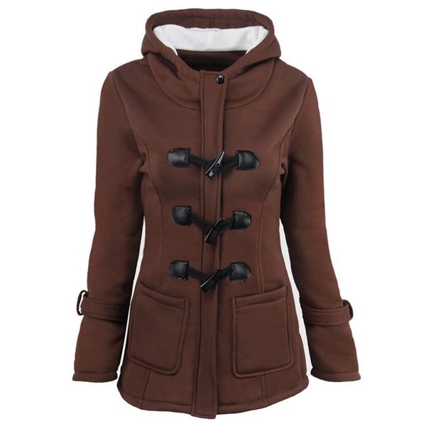 joineles 7 colors solid plus size autumn winter women casual coats hooded horn buckles pockets jackets female outwear 4xl, Black;brown
joineles 7 colors solid plus size autumn winter women casual coats hooded horn buckles pockets jackets female outwear 4xl, Black;brown