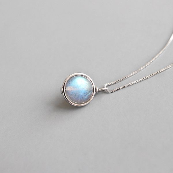 authentic 925 sterling silver natural moon stone pendant necklace fashion silver box chain necklaces for women gifts, Black
authentic 925 sterling silver natural moon stone pendant necklace fashion silver box chain necklaces for women gifts, Black
