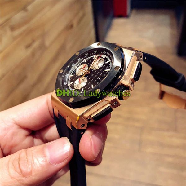 luxury watch luxury mens watches 44mm steel case rubber strap chronograph vk quartz movement wristwatches waterproof luminous man watch, Slivery;brown
luxury watch luxury mens watches 44mm steel case rubber strap chronograph vk quartz movement wristwatches waterproof luminous man watch, Slivery;brown