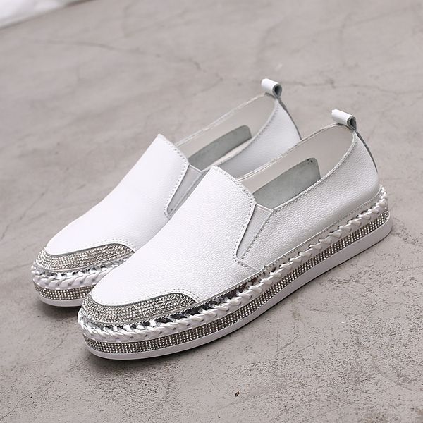 yu kube genuine leather loafers shoes 2019 crystal sneakers ballerina woman flats ladies white driving shoes zapatos de mujer, Black
yu kube genuine leather loafers shoes 2019 crystal sneakers ballerina woman flats ladies white driving shoes zapatos de mujer, Black