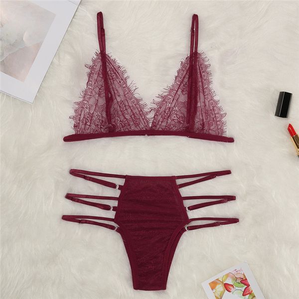 new women's underwear solid lace hollow openwork perspective intimates two-piece set women's panties shop #4jy15, Red;black
new women's underwear solid lace hollow openwork perspective intimates two-piece set women's panties shop #4jy15, Red;black