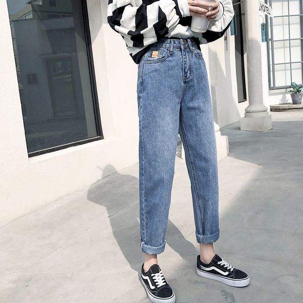бойфренд джинсы для женщин свободные clothesstreetwear женские джинсовые шаровары досуг щиколотки брюки синие брюки одежда, Blue
бойфренд джинсы для женщин свободные clothesstreetwear женские джинсовые шаровары досуг щиколотки брюки синие брюки одежда, Blue
