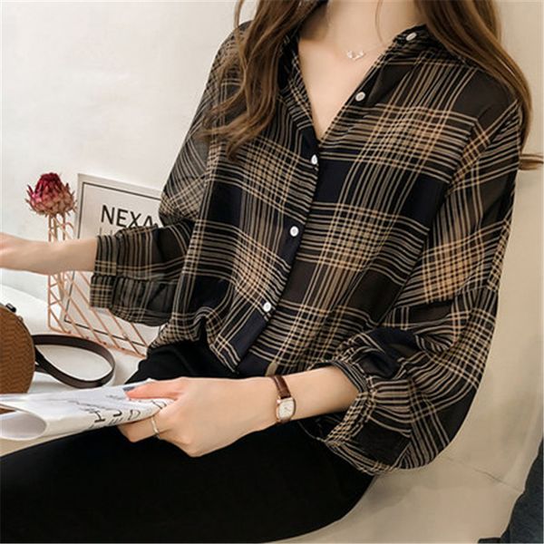 2019 summer chic plaid shirts women batwing sleeve chiffon blouses casual chemise femme plus size tartan blusas mujer x972, White
2019 summer chic plaid shirts women batwing sleeve chiffon blouses casual chemise femme plus size tartan blusas mujer x972, White
