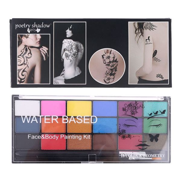 18 color non-toxic body face makeup cosplay pigment devil w/ brush water soluble
18 color non-toxic body face makeup cosplay pigment devil w/ brush water soluble