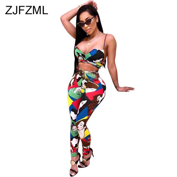 two piece dress charscter printed set women straps backless lace up bra and high waist pencil pants plus size club outfits, White
two piece dress charscter printed set women straps backless lace up bra and high waist pencil pants plus size club outfits, White
