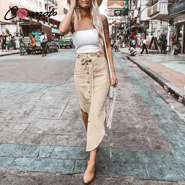 conmoto high fashion women summer skirts high waist casual solid button midi skirts bow belt tie feminino beach 2019 new, Black
conmoto high fashion women summer skirts high waist casual solid button midi skirts bow belt tie feminino beach 2019 new, Black