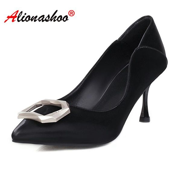 spring shoes woman high heel pointed toe metal decoration high heels elegant women office shoes chaussure femme mary jane, Black
spring shoes woman high heel pointed toe metal decoration high heels elegant women office shoes chaussure femme mary jane, Black