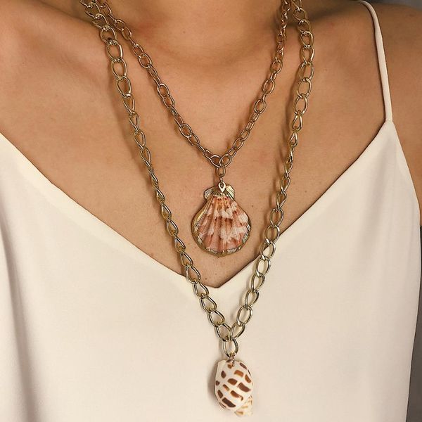 trendy new shell conch necklaces chokers for women boho conch statement gold color chain long necklace jewelry 2019 gifts, Silver
trendy new shell conch necklaces chokers for women boho conch statement gold color chain long necklace jewelry 2019 gifts, Silver