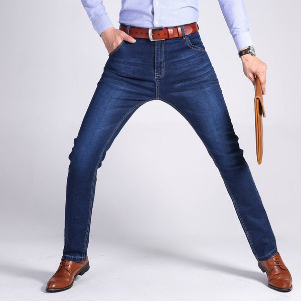 2018 autumn new style men's jeans straight-cut no ironing men's washing jeans middle-aged business long pants, Blue
2018 autumn new style men's jeans straight-cut no ironing men's washing jeans middle-aged business long pants, Blue