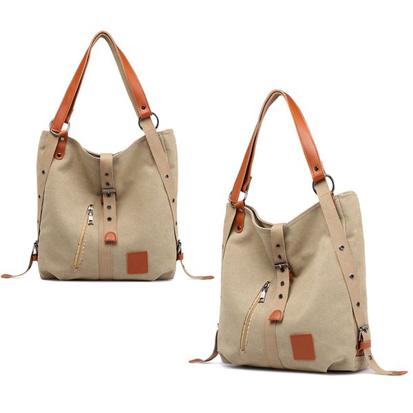 canvas backpack shoulder bag with extra large capacity muti-pockets adjustable shoulder straps ie998 
canvas backpack shoulder bag with extra large capacity muti-pockets adjustable shoulder straps ie998