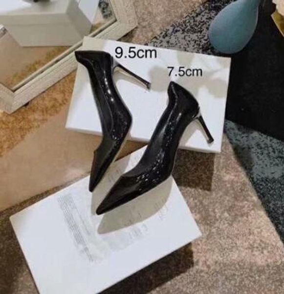 new womens high heel pumps pointed toes wedding dress patent real leather ladies slip on shoes sz35-42, Black
new womens high heel pumps pointed toes wedding dress patent real leather ladies slip on shoes sz35-42, Black
