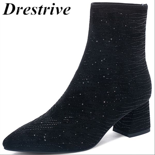 drestrive stretch fabric women ankle boots thick mid heels 5 cm crystal 2019 female winter shoes size 33-43 black pointed toe
drestrive stretch fabric women ankle boots thick mid heels 5 cm crystal 2019 female winter shoes size 33-43 black pointed toe