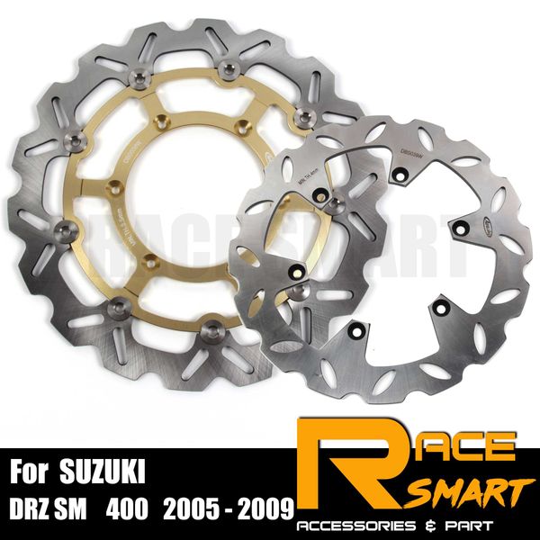 motorcycle cnc front and rear brake disk for drz sm 400 2005 - 2009 floating motorcycles brake disc rotors 2006 2007 2008
motorcycle cnc front and rear brake disk for drz sm 400 2005 - 2009 floating motorcycles brake disc rotors 2006 2007 2008