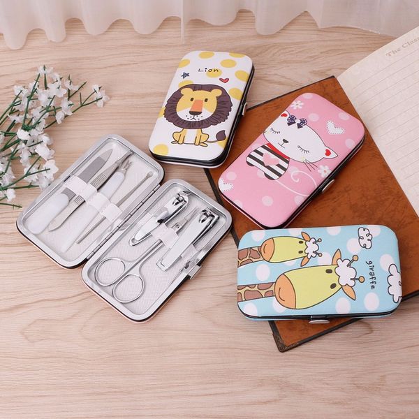 7 pcs cute pedicure manicure set nail clippers cleaner cuticle grooming kit case
7 pcs cute pedicure manicure set nail clippers cleaner cuticle grooming kit case