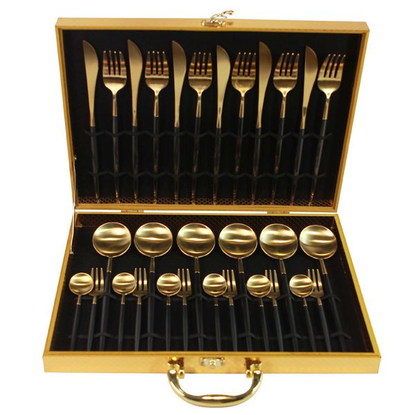 kubac black gold dinnerware set 18/10 stainless steel dinner knife fork white gold cutlery set pink with giftbox drop shipping t200107
kubac black gold dinnerware set 18/10 stainless steel dinner knife fork white gold cutlery set pink with giftbox drop shipping t200107