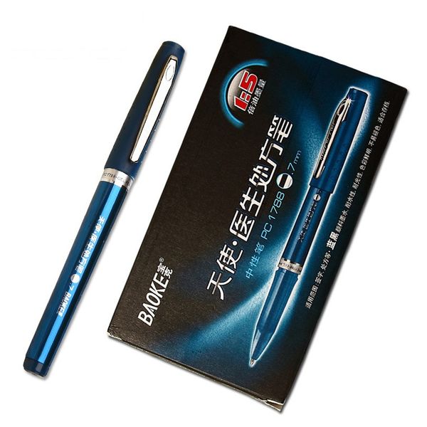 12pcs baoke 0.7mm doctor prescription gel pen large capacity refill blue-black ink pens for school office stationery supplies
12pcs baoke 0.7mm doctor prescription gel pen large capacity refill blue-black ink pens for school office stationery supplies
