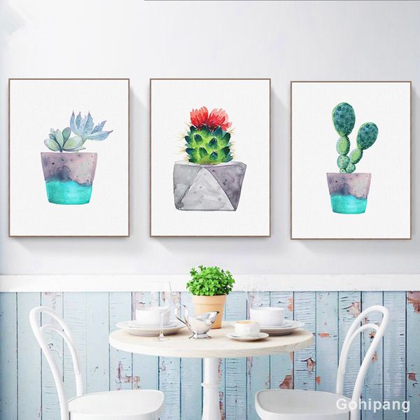 gohipang watercolor green plant flowers cactus posters succulent nordic style garden wall art pictures living room decor canvas
gohipang watercolor green plant flowers cactus posters succulent nordic style garden wall art pictures living room decor canvas