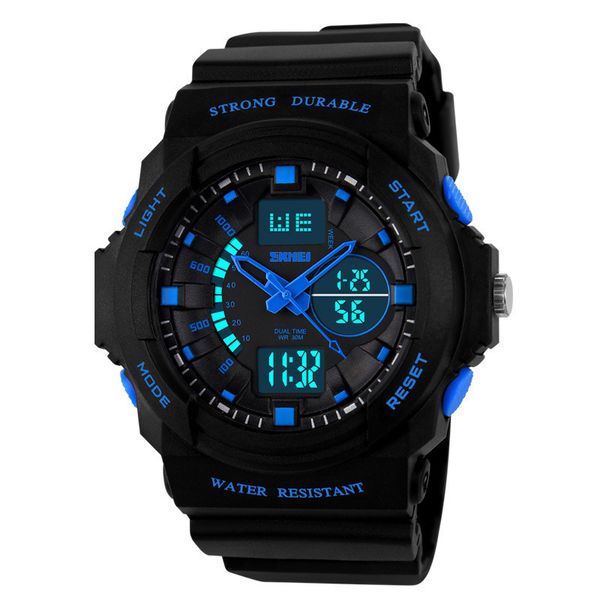 men's watch dual time digital display outdoor sports climbing waterproof man watch led multi-function watch men gift, Slivery;brown
men's watch dual time digital display outdoor sports climbing waterproof man watch led multi-function watch men gift, Slivery;brown