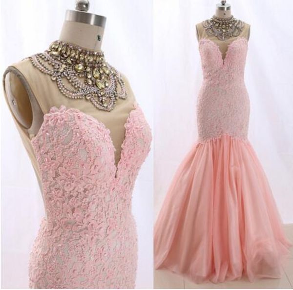 chic light pink high neck evening pageant dresses turmpet applique lace sleeveless open back tulle sequins prom formal dress long cheap, Black;red
chic light pink high neck evening pageant dresses turmpet applique lace sleeveless open back tulle sequins prom formal dress long cheap, Black;red