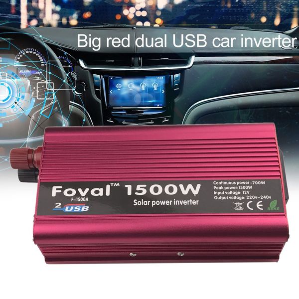 1000w car power inverter dc12v to ac220v aluminum alloy dual usb charger converter high converting efficiency converter
1000w car power inverter dc12v to ac220v aluminum alloy dual usb charger converter high converting efficiency converter