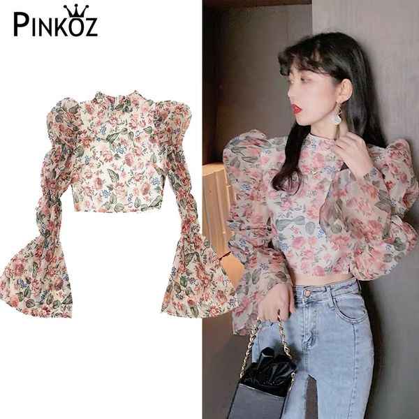 pinkoz summer new arrival printed puff sleeve blouse women long sleeve flower print chic sweet party shirt femma beach, White
pinkoz summer new arrival printed puff sleeve blouse women long sleeve flower print chic sweet party shirt femma beach, White