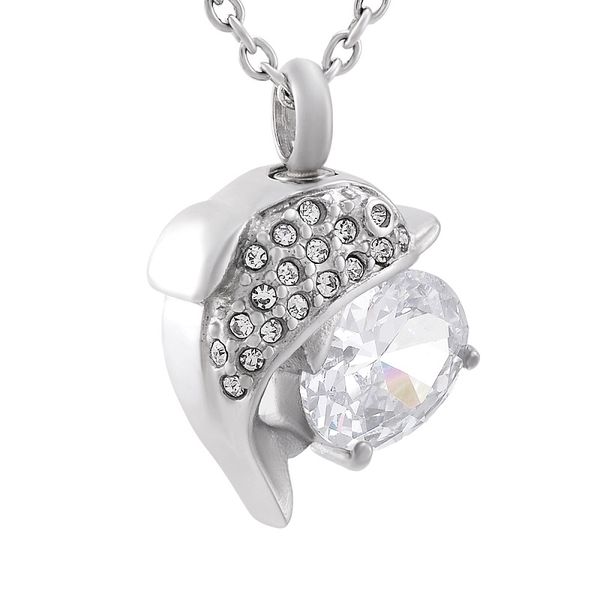 ijd9819 hold crystal dolphin stainless steel cremation jewelry for ashes of loved ones keepsake memorial necklace, Silver
ijd9819 hold crystal dolphin stainless steel cremation jewelry for ashes of loved ones keepsake memorial necklace, Silver