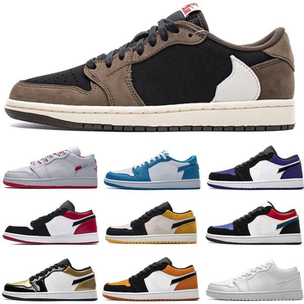 1s travis scotts low fearless obsidian men basketball shoes 1 spiderman unc 3 banned bred toe men women sport sneakers shoe man, White;red
1s travis scotts low fearless obsidian men basketball shoes 1 spiderman unc 3 banned bred toe men women sport sneakers shoe man, White;red
