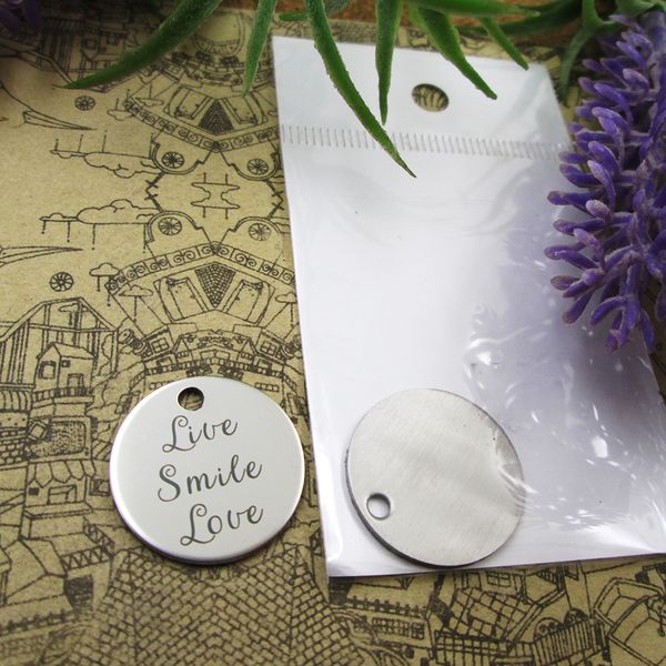 40pcs--"live smile love"stainless steel charms more style for choosing diy charms pendants for necklace, Bronze;silver
40pcs--"live smile love"stainless steel charms more style for choosing diy charms pendants for necklace, Bronze;silver