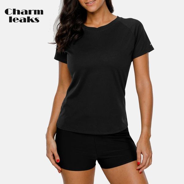 charmleaks women short sleeve rashguard shirts solid color quick-drying uv-protection rash guard upf 50+ running shirts
charmleaks women short sleeve rashguard shirts solid color quick-drying uv-protection rash guard upf 50+ running shirts