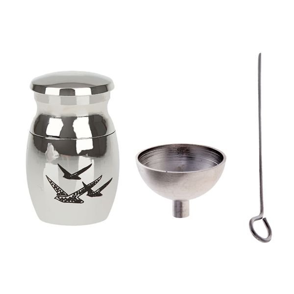 малый кремация мемориал keepsake урна ash держатель контейнера jar + нержавеющая сталь mini воронка filler kit, Silver
малый кремация мемориал keepsake урна ash держатель контейнера jar + нержавеющая сталь mini воронка filler kit, Silver