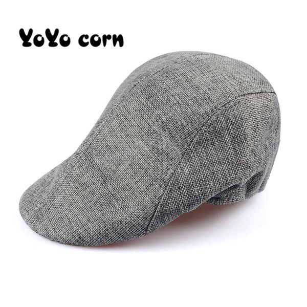 yoyocorn new breathable summer men's beret lady retro news boy hat linen outdoor hat sun thin duckbill cap, Blue;gray
yoyocorn new breathable summer men's beret lady retro news boy hat linen outdoor hat sun thin duckbill cap, Blue;gray