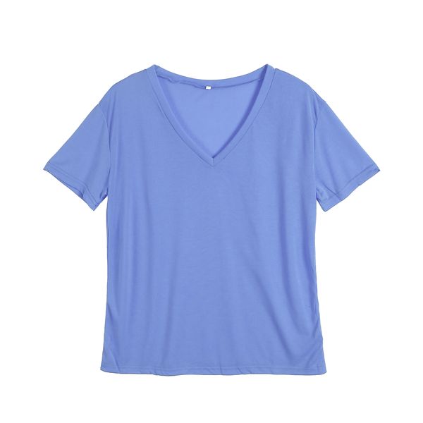 Women's Blouse Shirt V Neck Short Sleeve Loose Shirt Solid Color Ladies Blouses Plus Size Blouse Sexy Womens Tops And Blouses
Women's Blouse Shirt V Neck Short Sleeve Loose Shirt Solid Color Ladies Blouses Plus Size Blouse Sexy Womens Tops And Blouses