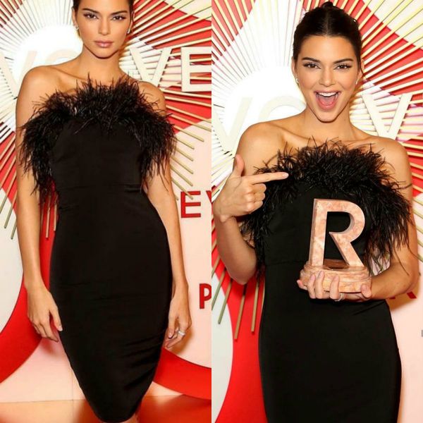 fashion little black prom dresses sheath strapless feathers cocktail party dress knee length red carpet dresses custom made formal wear
fashion little black prom dresses sheath strapless feathers cocktail party dress knee length red carpet dresses custom made formal wear
