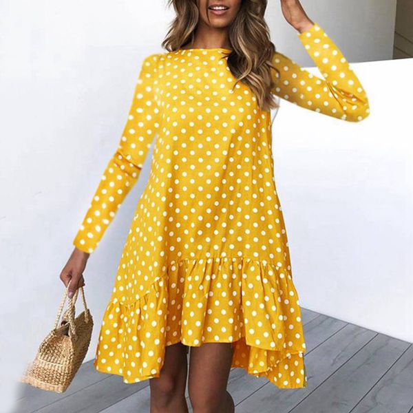 women polka dot vintage autumn dresses lady office winter dress 2019 midi long sleeve female shirt, Black;gray
women polka dot vintage autumn dresses lady office winter dress 2019 midi long sleeve female shirt, Black;gray