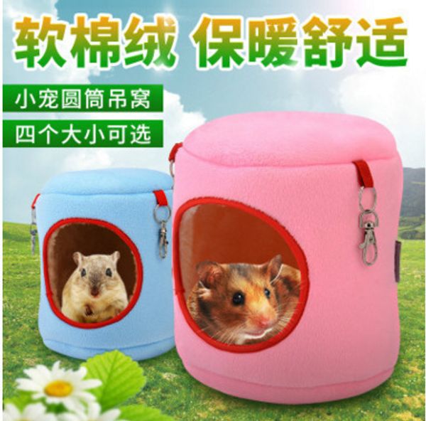 pet cylinder hanging nest hamster pass the winter cotton nest and dragon cat holland pig rabbit squirrel hedgehog keep warm sleeping nest 
pet cylinder hanging nest hamster pass the winter cotton nest and dragon cat holland pig rabbit squirrel hedgehog keep warm sleeping nest
