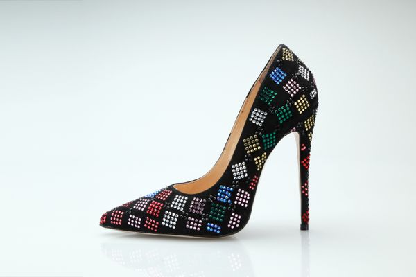 women anti-woolen sand tip high heels, light color diamond leather shoes, size: 34-42, black
women anti-woolen sand tip high heels, light color diamond leather shoes, size: 34-42, black